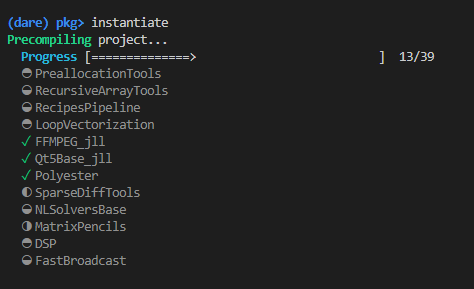 instantiate project